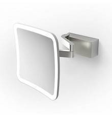 Decor Walther VISION S 5X Зеркало косметическое, подвесное, с подсветкой, с матовым покрытием, цвет: нержавеющая сталь. 0123276