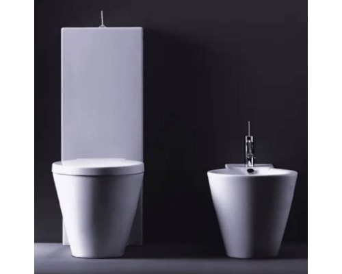 Duravit Starck 1 Биде напольное приставное, 64х41см, с 1 отв под смеситель, цвет: белый. 0274100000
