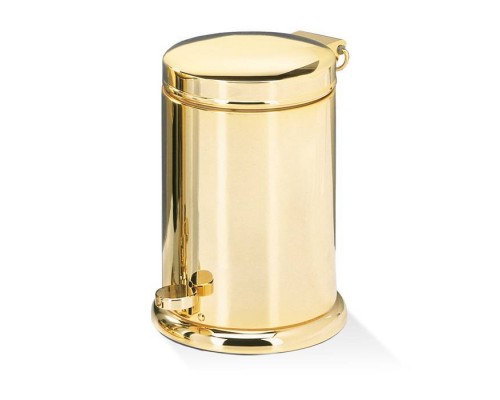 Decor Walther TE 37 SC Ведро 21xh29см, с педалью и крышкой, softclose, напольное, цвет: золото. 0614720