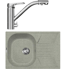 Комплект Мойка кухонная Lava L2.SCA scandic + Смеситель SG05 CR chrome