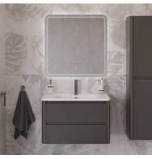 Мебель для ванной комнаты Cezares Relax 80 оружейная сталь, раковина Cezares CZR-800/480-LV-MR-NV