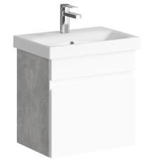 AQ SRT0105BS Smart Тумба под умывальник подвесная, с одним ящиком, бетон светлый, 500х510х350 мм SRT0105BS