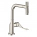 Axor Citterio Select Смеситель для кухни, на 1 отв., с вытяжным изливом, цвет: сталь. 39863800
