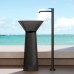 Dea Design Pedestal Basin Раковина напольная d48хh90см, цвет: smoky black. DD2022 480 R4