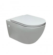 Azzurra Lilac Унитаз подвесной 56x36см, безободковый, смыв Tornado, цвет: белый глянцевый. LIVCSP000000BI