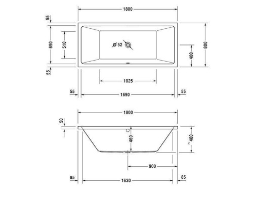 Duravit Vero Air Ванна 180x80см, встраиваемая, Air-System, цвет: белый. 760413000AS0000 Duravit Vero Air Ванна 180x80см, встраиваемая, Air-System, цвет: белый. 760413000AS0000