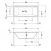 Duravit Vero Air Ванна 180x80см, встраиваемая, Air-System, цвет: белый. 760413000AS0000