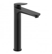 Duravit Wave Смеситель для раковины, высокий, 1 отв., без донного клапана, цвет: черный матовый. WA1040002046