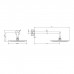 GESSI Верхний душ Oslash;250 мм., с настенным держателем 348 мм., цвет Black Metal Brushed PVD. 63348#707