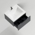 Salini Touch Тумба подвесная 60х50х32см., с раковиной, 1 ящик, гор. фрез., цвет: Anthracite. T600H1AON205