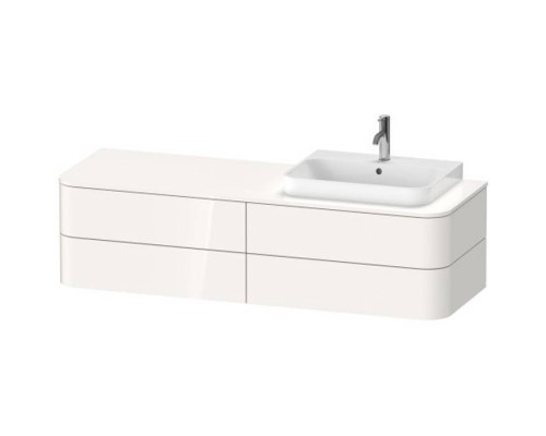Duravit Happy D.2 Plus Тумба подвесная 160x55х40.8см, с раковиной и 4 ящиками, цвет: белый глянцевый. 2360600000, HP031HL2222, HP4973L9292 Duravit Happy D.2 Plus Тумба подвесная 160x55х40.8см, с раковиной и 4 ящиками, цвет: белый глянцевый. 2360600000, HP031HL2222, HP4973L9292