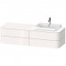 Duravit Happy D.2 Plus Тумба подвесная 160x55х40.8см, с раковиной и 4 ящиками, цвет: белый глянцевый. 2360600000, HP031HL2222, HP4973L9292