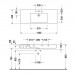 Duravit Vero Раковина 125х49см., 1 отв., c переливом, цвет: белый. 0329120000