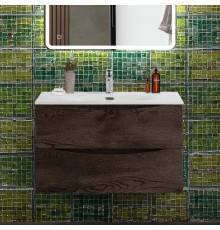 Тумба под раковину BelBagno Marino-cer-n 80 подвесная, rovere nature grigio