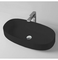 Artceram Cognac Раковина 68x35 см, без отв., накладная, цвет: матовый черный