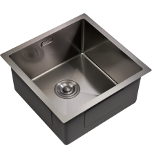 Мойка кухонная Milacio Steel Denia 44 MC.77439 сталь воронёная