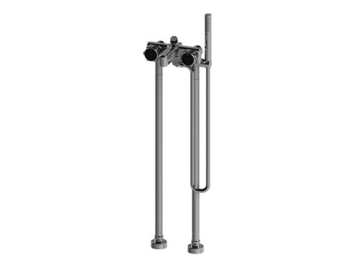 Stella Timeaster Напольный смеситель для ванны 3267/CL306 с ручным душем, ручка d=65мм, цвет: хром. TD 02006 CR00N