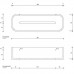 Decor Walther Stone DCT30 Душевая полочка 30x10см, подвесная, цвет: белый / сталь матовая. 0973855