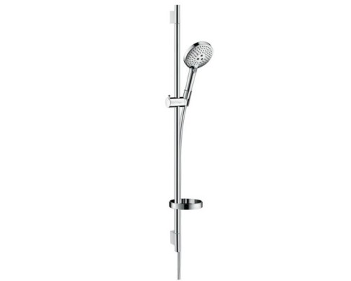 Hansgrohe Raindance Select S Душевой набор: штанга 90см., ручной душ 120, 3jet (Rain, RainAir, WhirlAir), мыльница, шланг, цвет: хром. 26631000 Hansgrohe Raindance Select S Душевой набор: штанга 90см., ручной душ 120, 3jet (Rain, RainAir, WhirlAir), мыльница, шланг, цвет: хром. 26631000