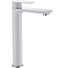 Смеситель для раковины Abber Weiss Insel AF8011W белый, хром