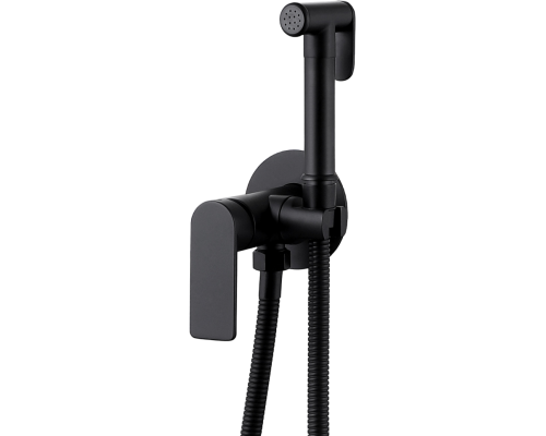 Гигиенический душ Abber Weiss Insel AF8025B со смесителем, С ВНУТРЕННЕЙ ЧАСТЬЮ, черный