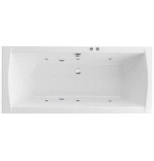 Акриловая ванна Excellent Aquaria Lux WAEX.AQU18.SOFT 180x80 см, с гидромассажем, с каркасом, со сливом-переливом