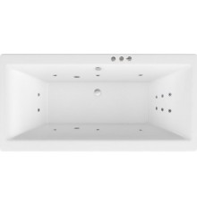 Акриловая ванна Excellent Pryzmat Slim WAEX.PRY17S.SMART 170x75 см, с гидромассажем, с каркасом, со сливом-переливом