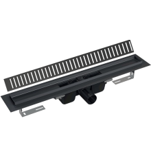 Душевой трап (лоток) AlcaPlast APZ1BLACK 75 см с решеткой