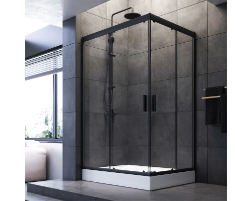 Душевой уголок AM.PM Gem W90G-404-120290-BT 120x90, профиль черный