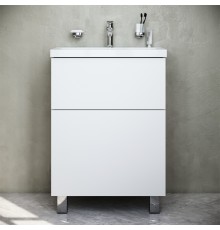 Тумба с раковиной AM.PM Gem 60 белый глянец, с 2 ящиками