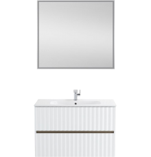 Мебель для ванной комнаты Art Max Elegant 90 белая глянцевая