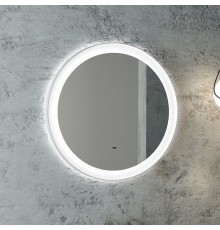 Зеркало круглое Art Max Napoli 60 белое