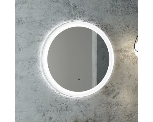 Зеркало круглое Art Max Napoli 60 белое