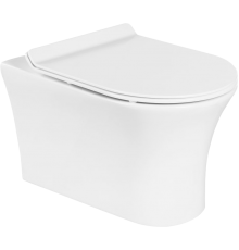 Унитаз подвесной BelBagno Ancona BB1224CHR-SM безободковый, с микролифтом