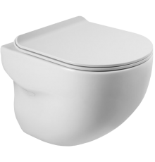 Унитаз подвесной BelBagno Onda BB066CHR безободковый, крышка BB901SC с микролифтом