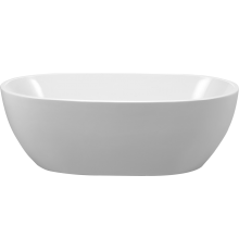 Акриловая ванна BelBagno BB69-1700-W0 170x80 см, отдельностоящая, овальная, с ножками, с донным клапаном