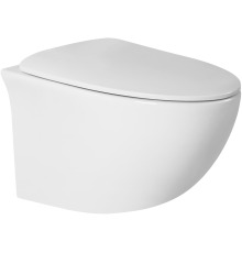 Унитаз подвесной BOND Oval F05-10 безободковый, с микролифтом
