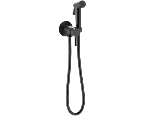Гигиенический душ Bravat D9151BW-ENG со смесителем, чёрный