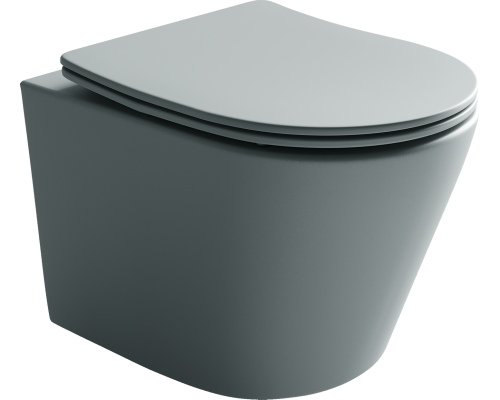 Унитаз подвесной Ceramicanova Balearica Rimless CN6000MH антрацит матовый