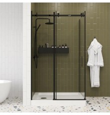 Душевой уголок Ceruttispa Ceza's 120B 120x90, профиль черный