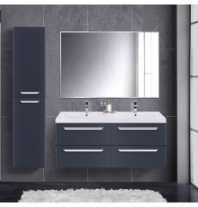 Мебель для ванной комнаты Cezares Eco 120, grafito, 4 ящика, ручки хром