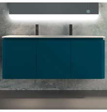 Тумба с раковиной Cezares Stylus 140, blu petrolio