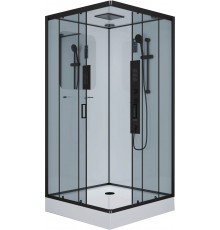 Душевая кабина Niagara Premium NG-6901-01GQ BLACK 90х90х210 черная, с низким поддоном