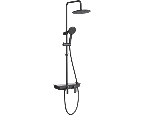 Душевая стойка Lemark Tropic LM7012BL черная