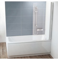 Шторка на ванну Ravak CVS1-80 R Transparent, профиль сатин