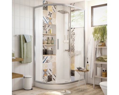 Душевой уголок STWORKI Лунд 110x80 см профиль хром матовый