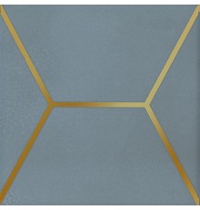 Декор Kerama Marazzi Milano Витраж глянцевый 15х15 голубой