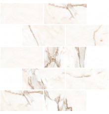 Мозаика Kerranova Marble Trend K-1001/MR/m13 Calacatta Gold матовая, морозостойкая 30,7x30,7