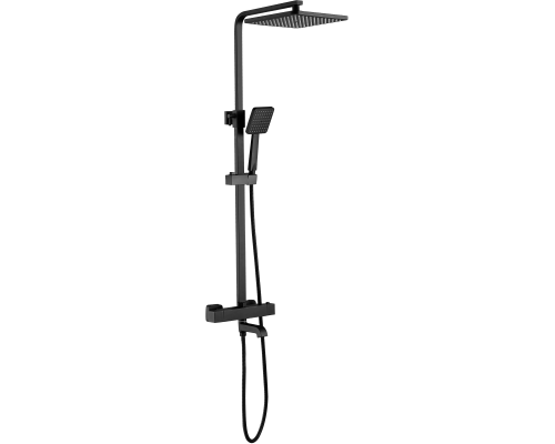 Душевая стойка ESKO Singapore Black STT5054 BL с термостатом, черная