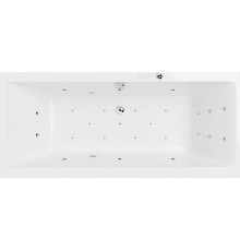 Акриловая ванна Excellent Pryzmat Slim WAEX.PRY18S.ULTRA 180x80 см, с гидромассажем, с каркасом, со сливом-переливом